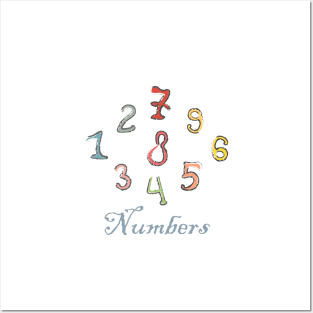 Numbers Posters and Art